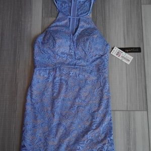 NEW WITH TAGS B. Darlin Juniors Periwinkle Lace Bodycon Dress - Size 5